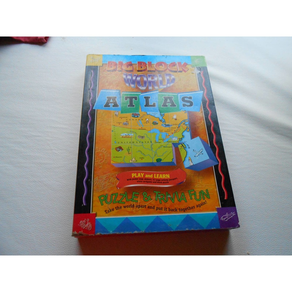1997 big block world atlas puzzle